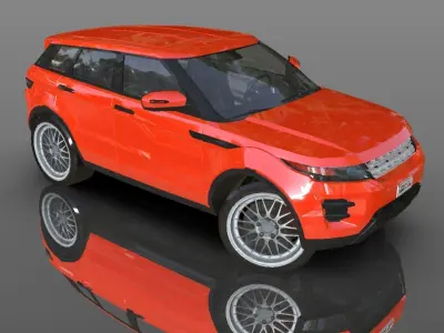 Land Rover Range Rover Evoque 3D model  Low-poly 3D model