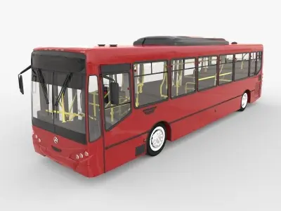 City Bus Low-poly 3D model