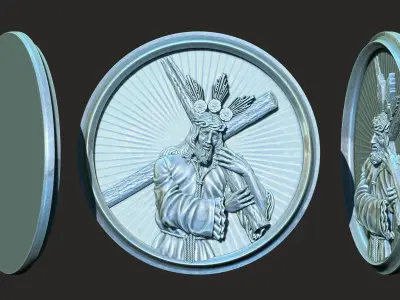 Jesus - Passion - Cross - Variant - CNC 3D print model 3D print model