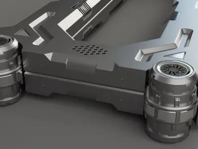 Sci-Fi Industrial Object 01 3D model