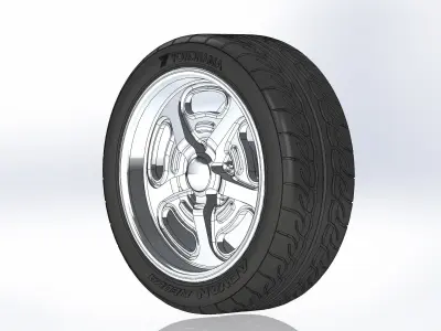 Custom wheels Budnik Murok II 18inch for scale model 3D print model