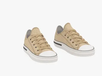 Sneakers for girl 3D model