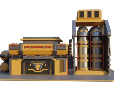 SciFi Building 3D model purchase
