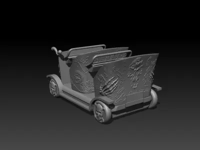 ghost car 01 Free 3D print model