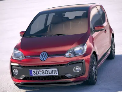 Volkswagen UP GTI 3-door 2018 3D model