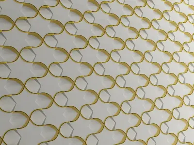 Panel wall Low-poly 3D model