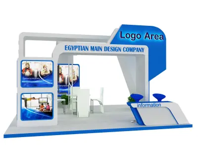 Booth Exhibition Stand a485a 3D model