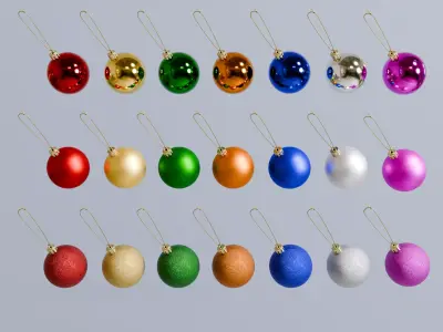 Christmas balls Ornament 1 3D model