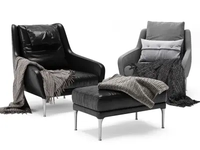 Edouard Armchair 3D model