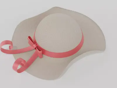  woman hat  3D model