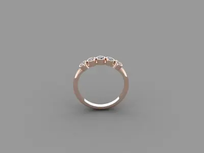 Solitaire Ring SR1 Version 1 3D model