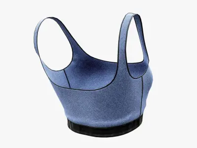 Sport Street Bra Low-poly 3D model