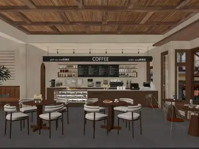 coffee shop 3D model