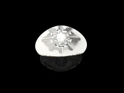 Gem ring 3D print model