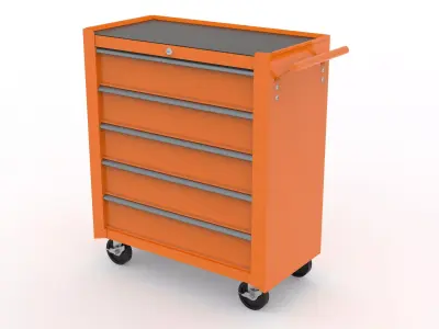 garage tools Low-poly 3D model