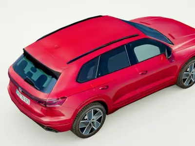 Volkswagen Touareg 2024 Low-poly 3D model