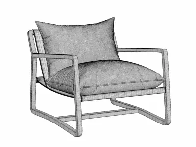 Empire Arm Chair 3D model