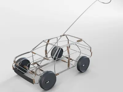 Wire Toy Car Concept 3D model