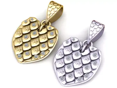 Moissanite Pendant 3D print model