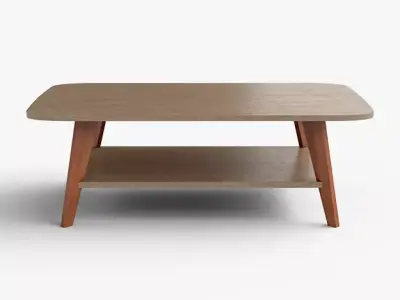 Alfanso Coffee Table engineered wood Low-poly 3D model