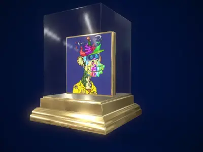 Mutant Ape 2 Gold Club Low-poly 3D model