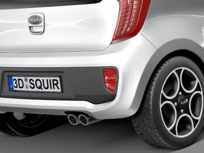 Kia Picanto 2013 3-door 3D model