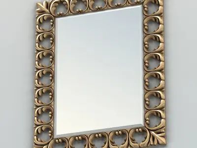 Rectangle mirror frame 004 3D model