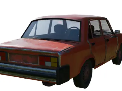 Old Car  Lada Riva 3D model