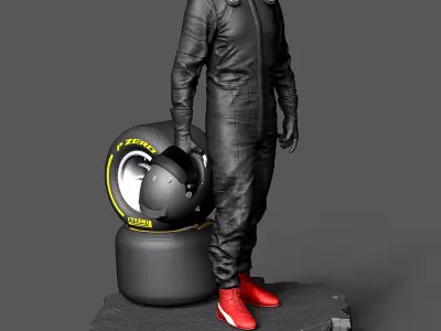 Max Verstappen 1-4 Scale Statue 3D print model