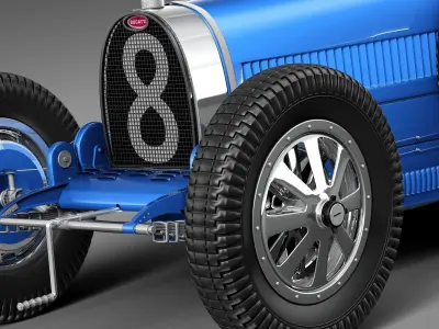 Bugatti Type 35 1925-1929 3D model