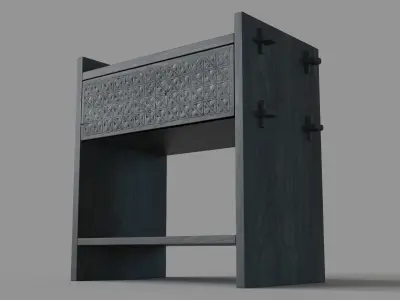 Sure Nightstand Black 3D model