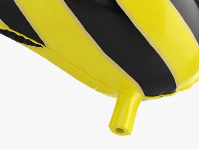 Bee decoration foil balloon 11 3D model