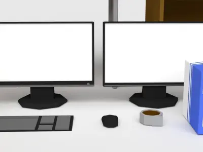 Interior Assets Low poly Low-poly 3D model