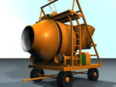 concrete mixer 01 3D model