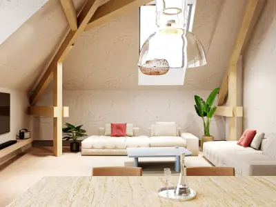 Loft Interior Design 3D model