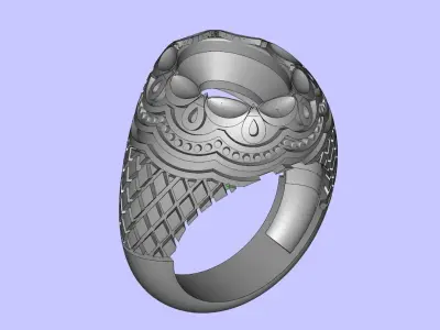 Men s ring 3D print model