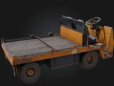 Utility Cart  Practical Mobility for Industrial and Everyday Use 3D model
