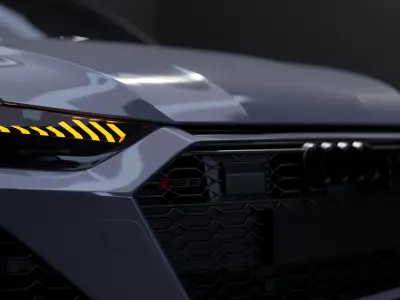 The Audi RS6 2020  3D model