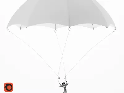 Lamp PARACHUTE 3D model