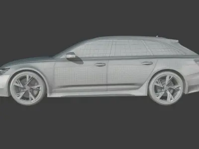Audi RS6 Avant High detailed 3D model