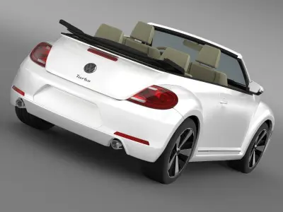 VW Beetle Turbo Cabrio 3D model