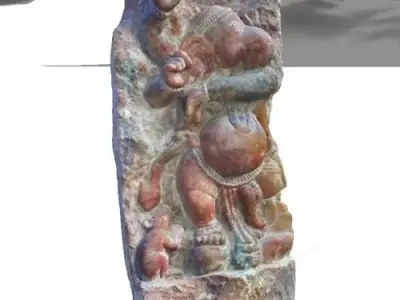 Dancing Marble Ganesha Sculpture 3d Model - 3d Sculpture 3D model