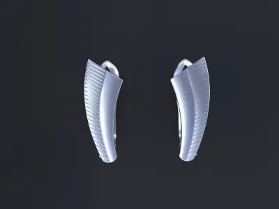 Neat little earrings for CNC model or 3D print model