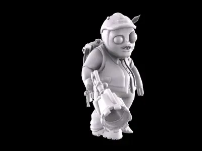 Plants vs Zombies - Engineer 3D print model