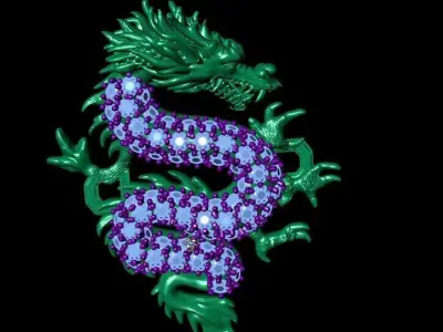 Dragon pendant 3D print model