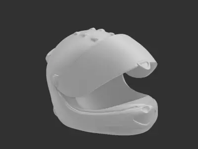 Racing helmet 3D print model