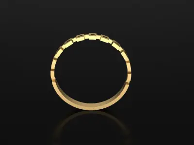 Low weight gold ring 3D print model