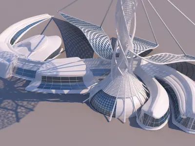 0084 - Organic Building 3D model