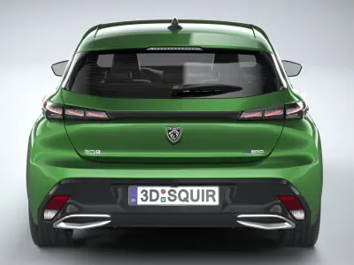 Peugeot 308 2022 3D model
