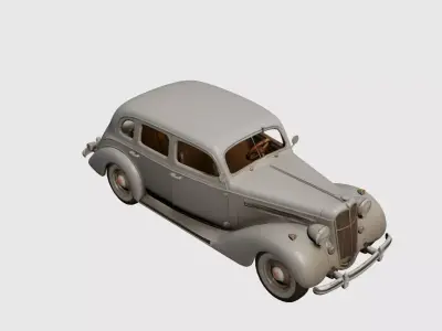 1930s Early Vintage Sedan 3D model 3D model
